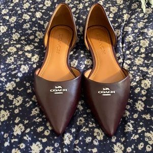 Coach wine flats 5